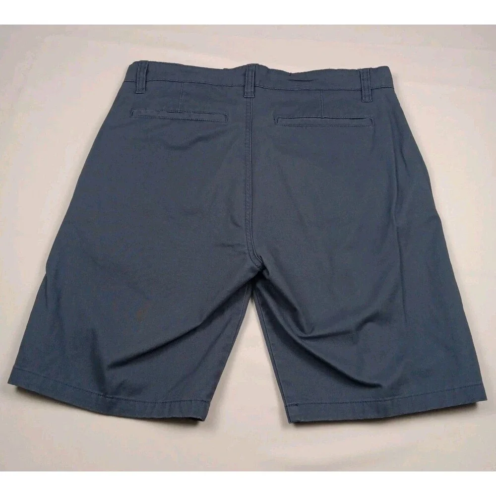 Hurley Mens Size 32 Slate Blue Chino Walk Shorts Flat Front Surf Casual